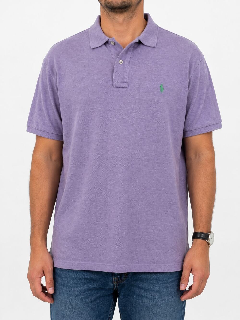 Polo Ralph Lauren Blue Label Men's Classic Fit 100% Cotton Polo Purple Size XL
